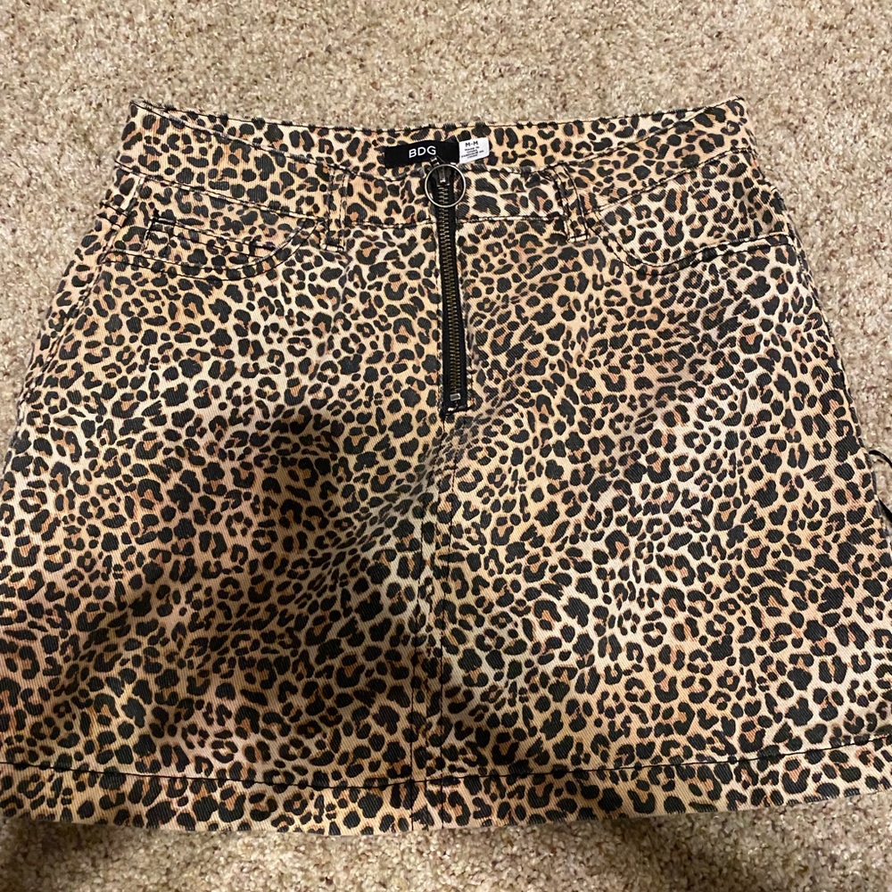 BDG cheetah skirt